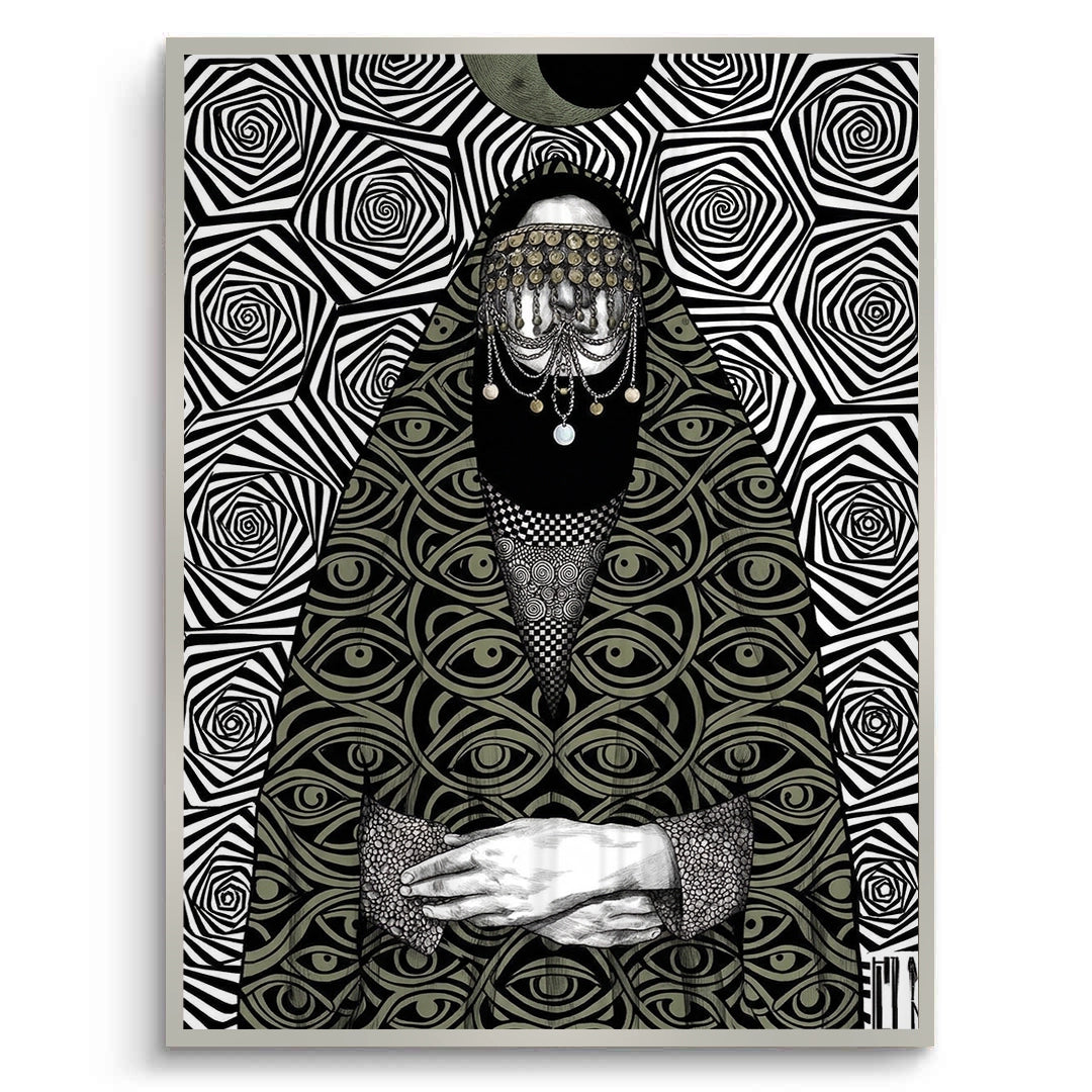2Mystic Eye Abaya - Fine Art