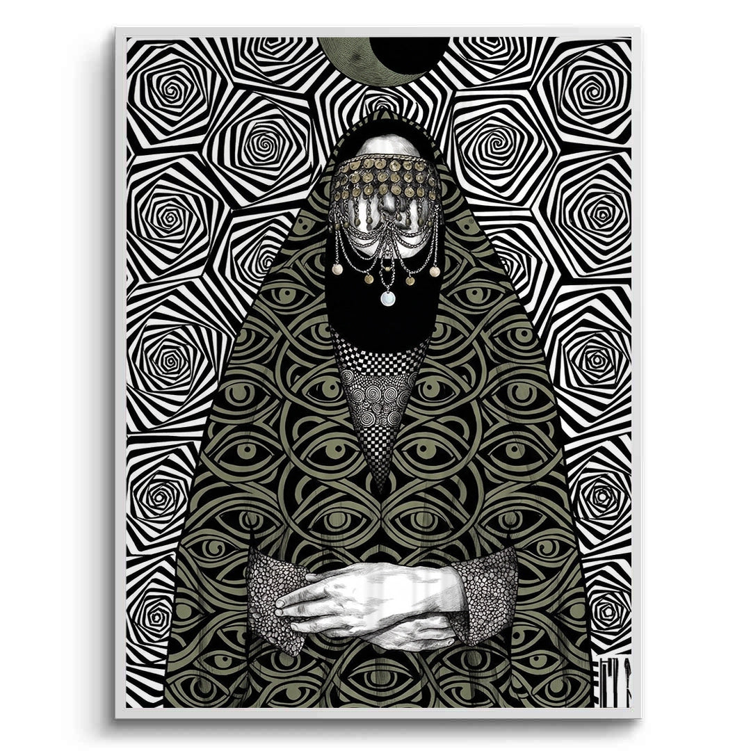 2Mystic Eye Abaya - Fine Art