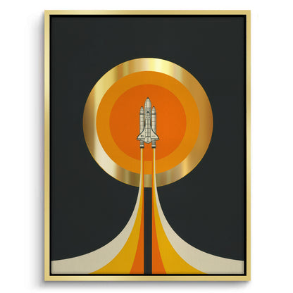 NASA Inspired Rocket Ship - Canvas