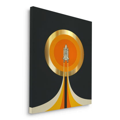 NASA Inspired Rocket Ship - Canvas