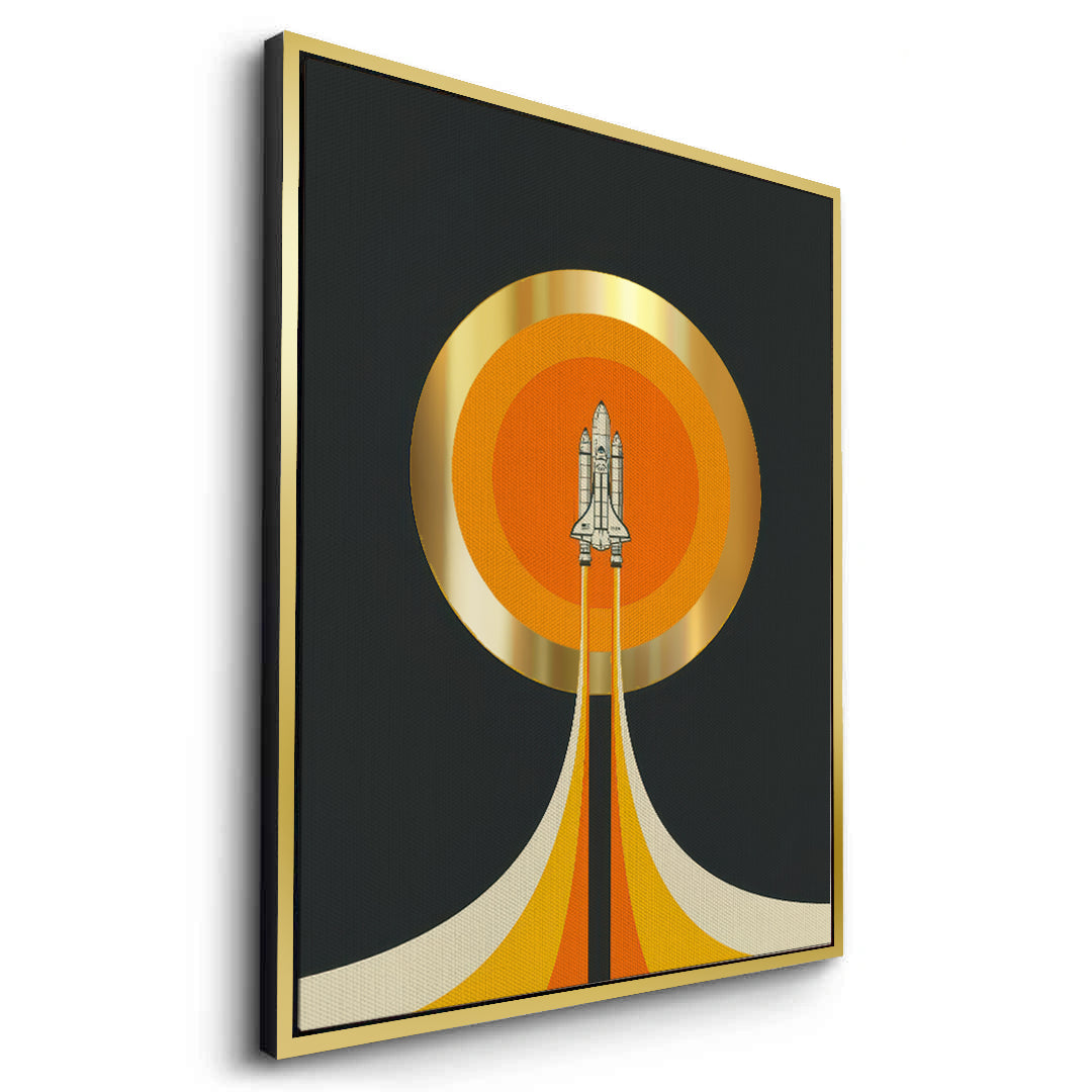 2NASA Inspired Rocket Ship - Canvas