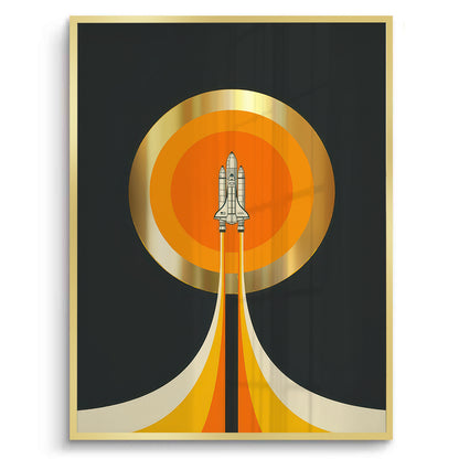 NASA Inspired Rocket Ship - Fine Art