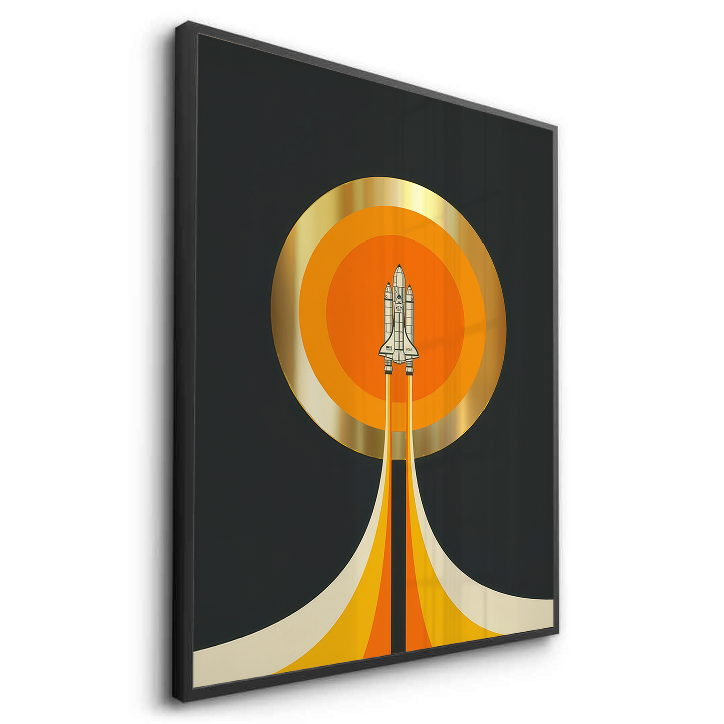 2NASA Inspired Rocket Ship - Fine Art