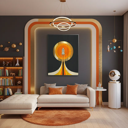 NASA Inspired Rocket Ship - Fine Art