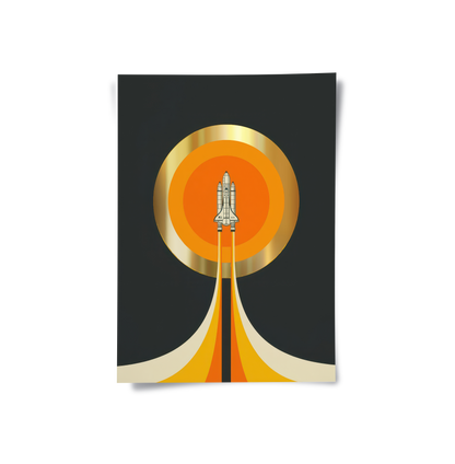 NASA Inspired Rocket Ship - Poster