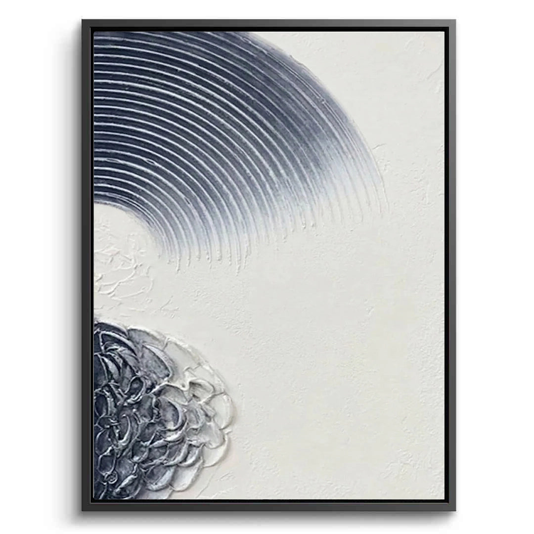 2Navy Zen Circles Set Of 2 sophisticated minimalist luxury art for high-end UAE apartments and villas