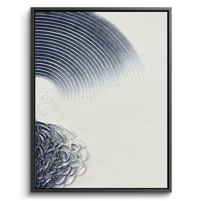 Navy Zen Circles Set Of 2 sophisticated minimalist luxury art for high-end UAE apartments and villas