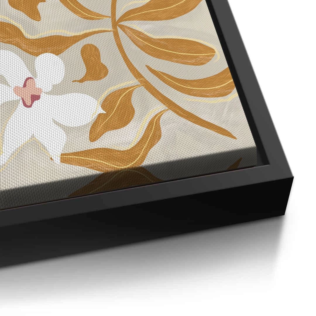 2Neutral Earth Tone Floral - Canvas