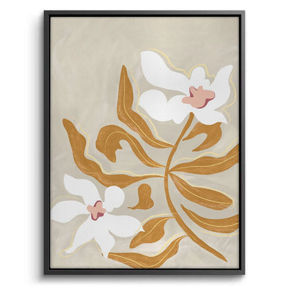 Neutral Earth Tone Floral - Canvas