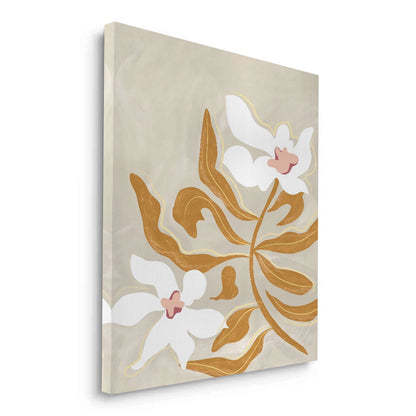 Neutral Earth Tone Floral - Canvas