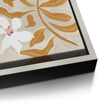 Neutral Earth Tone Floral - Canvas