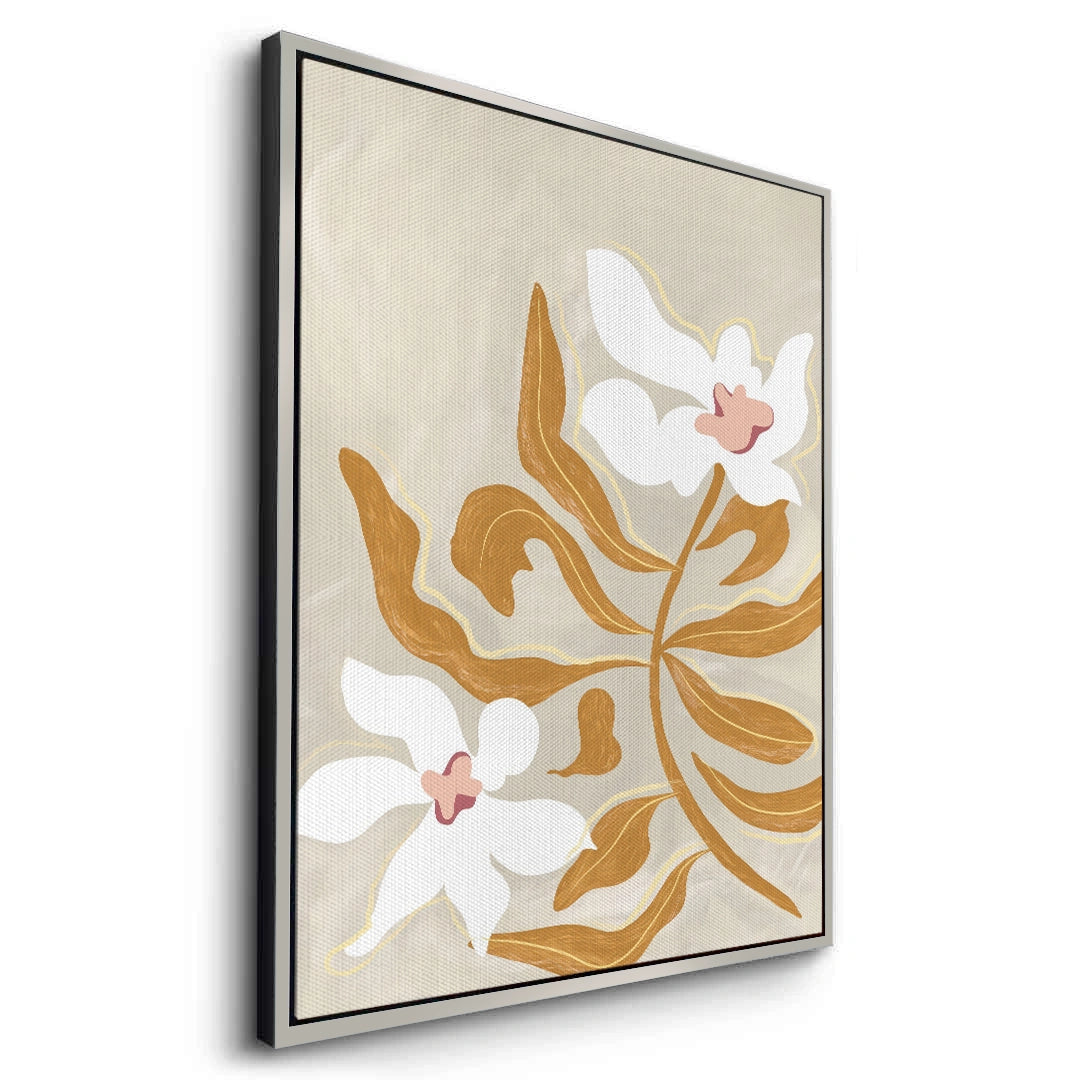 2Neutral Earth Tone Floral - Canvas