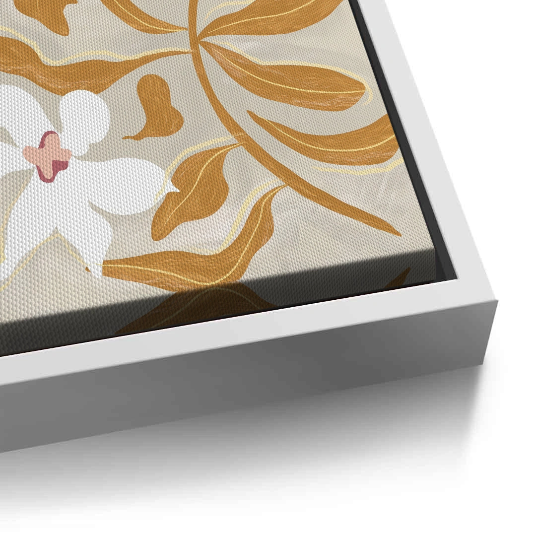 2Neutral Earth Tone Floral - Canvas
