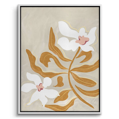 Neutral Earth Tone Floral - Canvas
