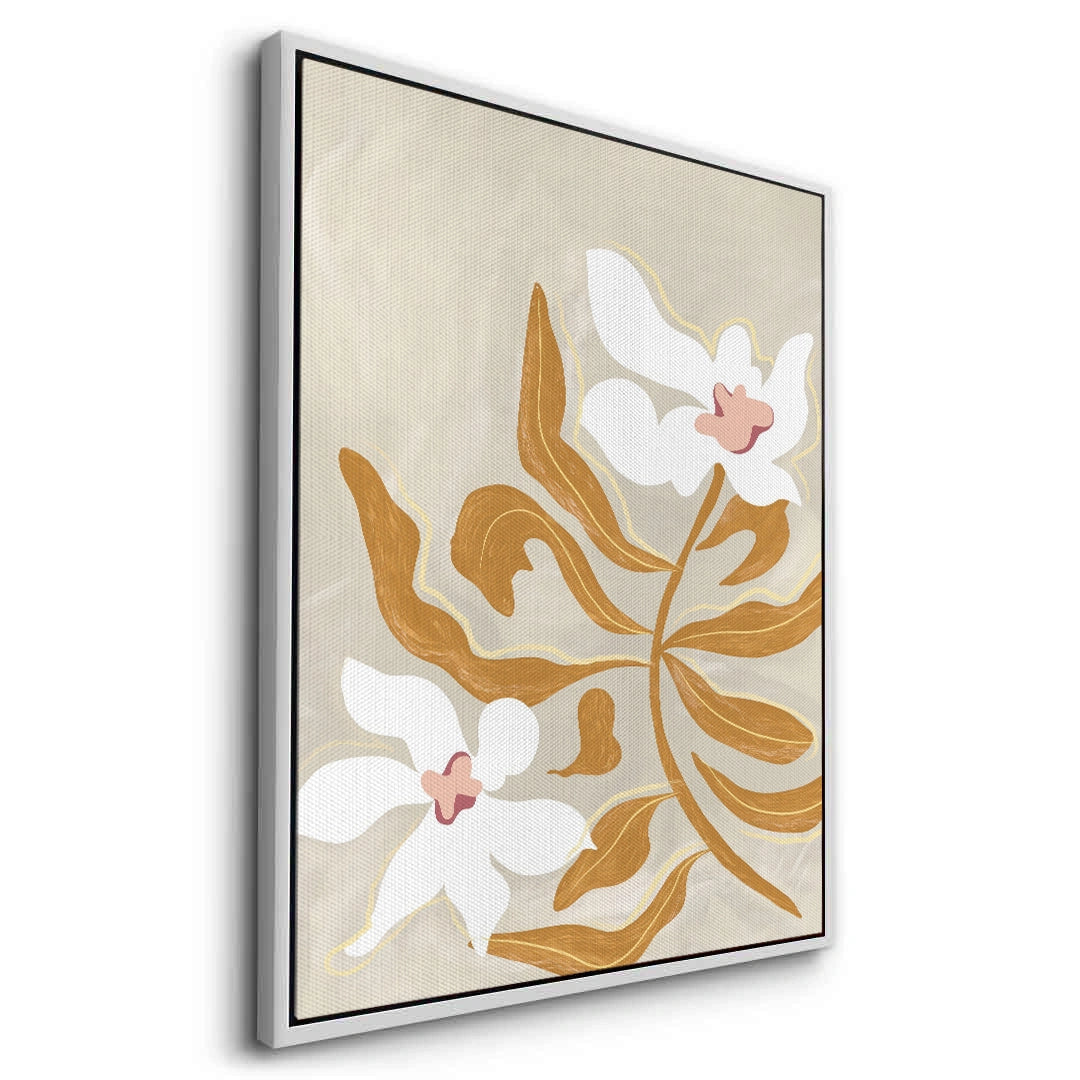 2Neutral Earth Tone Floral - Canvas
