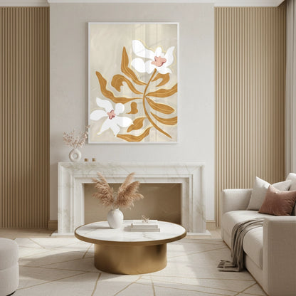 Neutral Earth Tone Floral - Fine Art