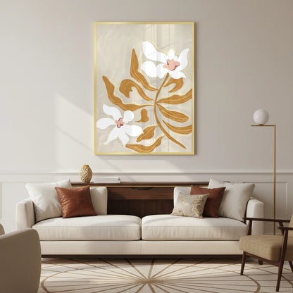 Neutral Earth Tone Floral - Fine Art