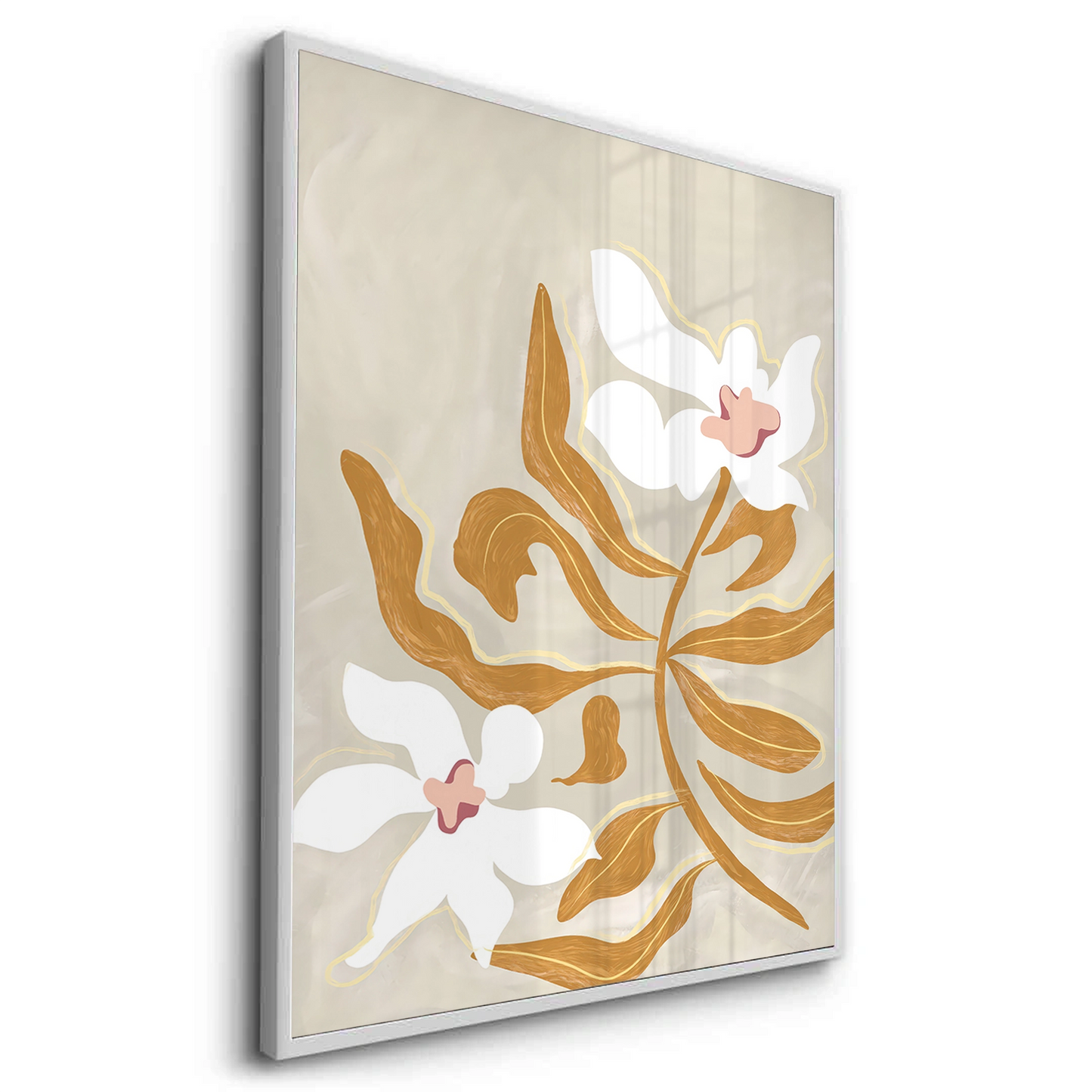 2Neutral Earth Tone Floral - Fine Art