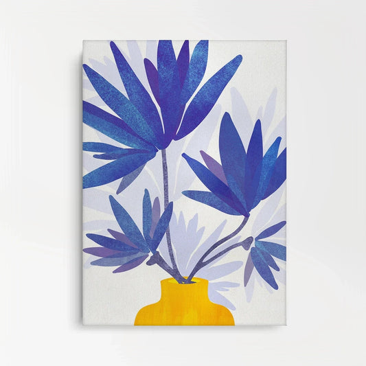 Sapphire Bloom - Canvas