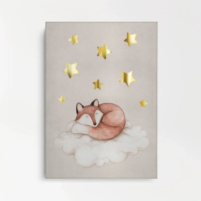Sleeping Fox - Canvas - Jasmineart.ae