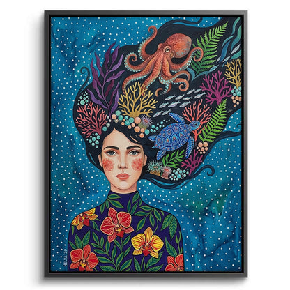 Ocean Goddess Marine Life - Canvas