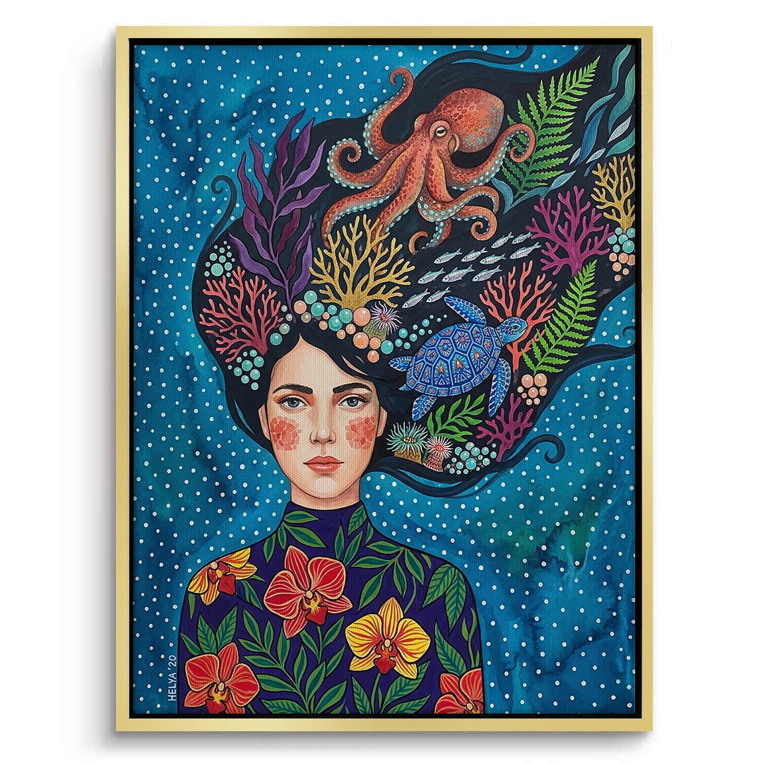 2Ocean Goddess Marine Life - Canvas