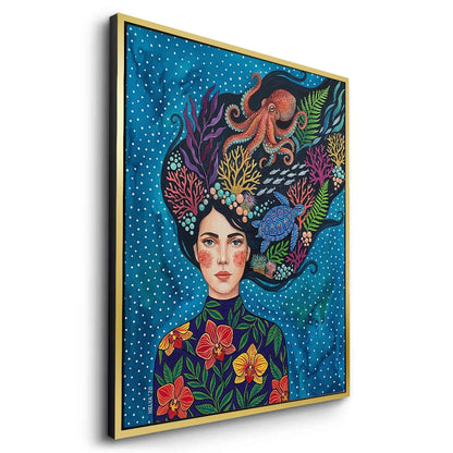 Ocean Goddess Marine Life - Canvas