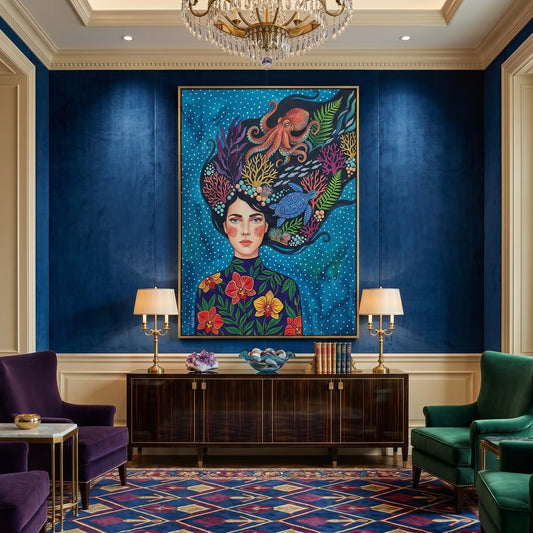 Ocean Goddess Marine Life - Canvas