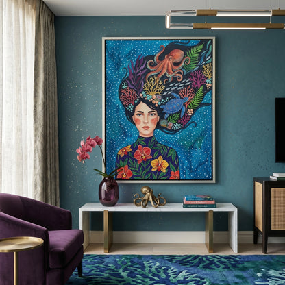 Ocean Goddess Marine Life - Canvas