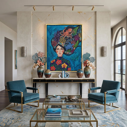Ocean Goddess Marine Life - Canvas