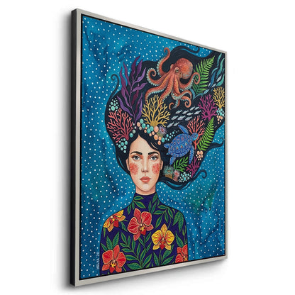 Ocean Goddess Marine Life - Canvas