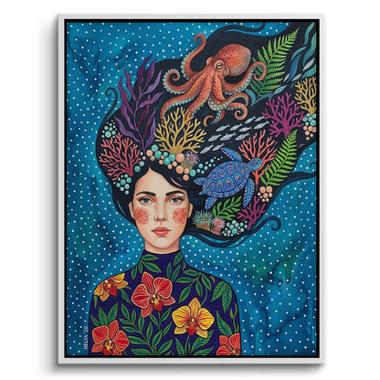Ocean Goddess Marine Life - Canvas