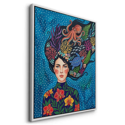 Ocean Goddess Marine Life - Canvas