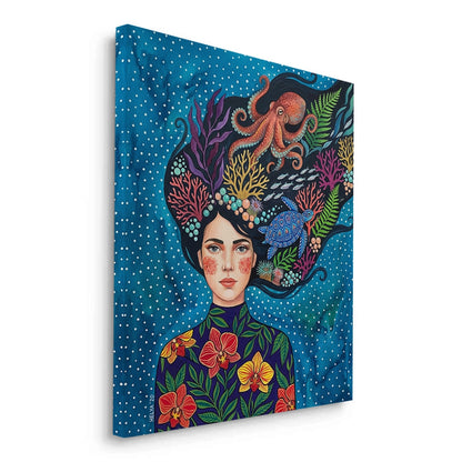 Ocean Goddess Marine Life - Canvas