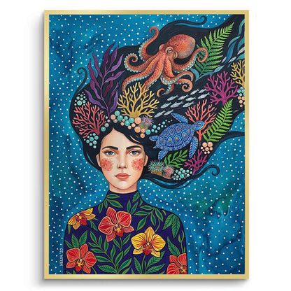 Ocean Goddess Marine Life - Fine Art