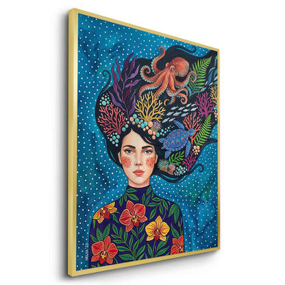 Ocean Goddess Marine Life - Fine Art