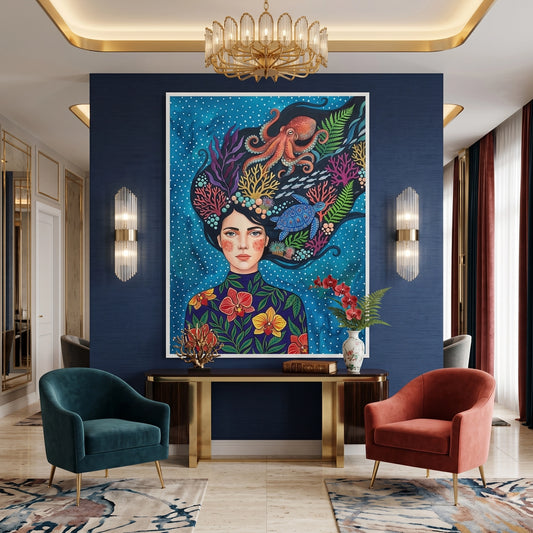 Ocean Goddess Marine Life - Fine Art