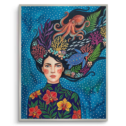 Ocean Goddess Marine Life - Fine Art