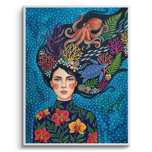 Ocean Goddess Marine Life - Fine Art