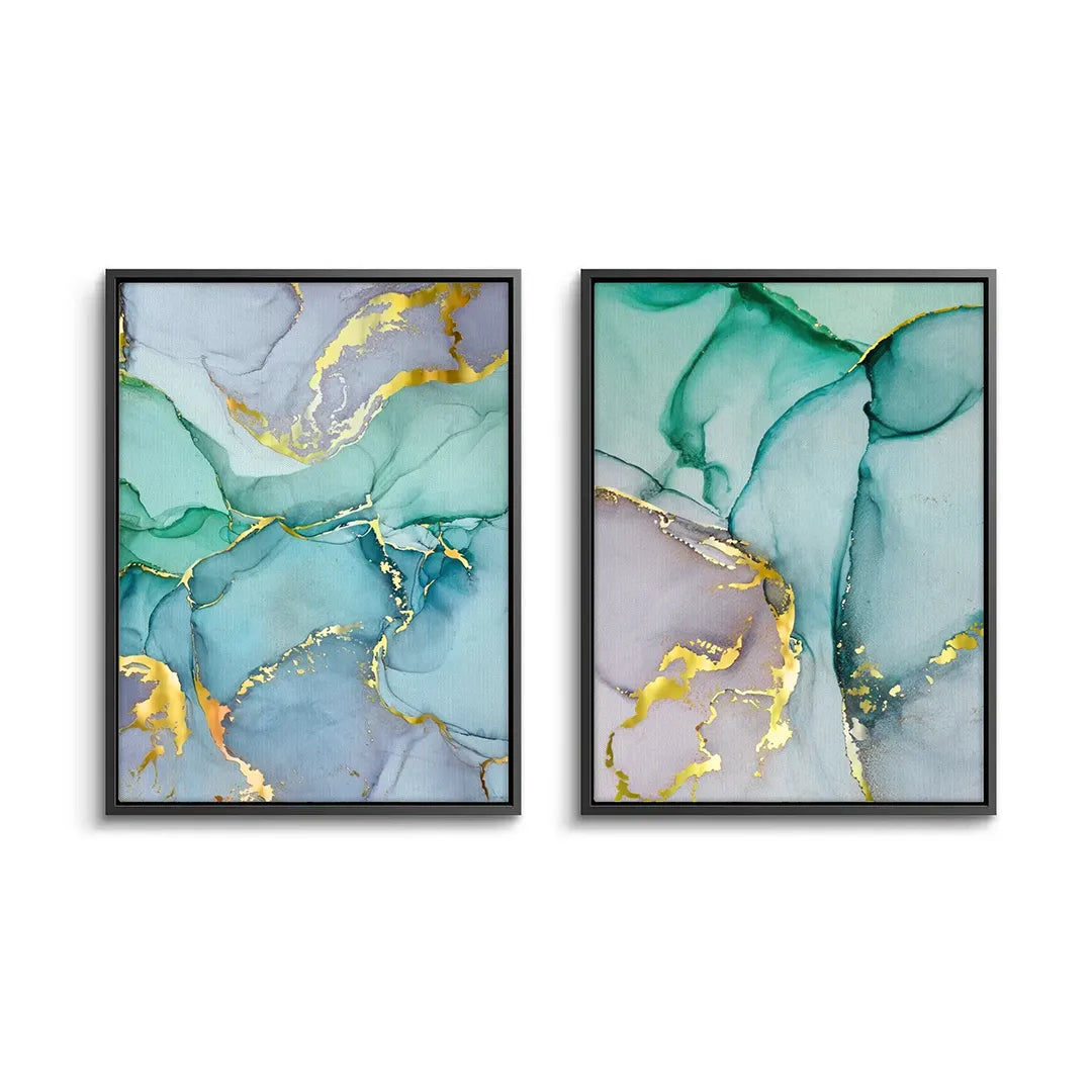 Ocean Jasper Set of 2 - Canvas - Jasmineart.ae
