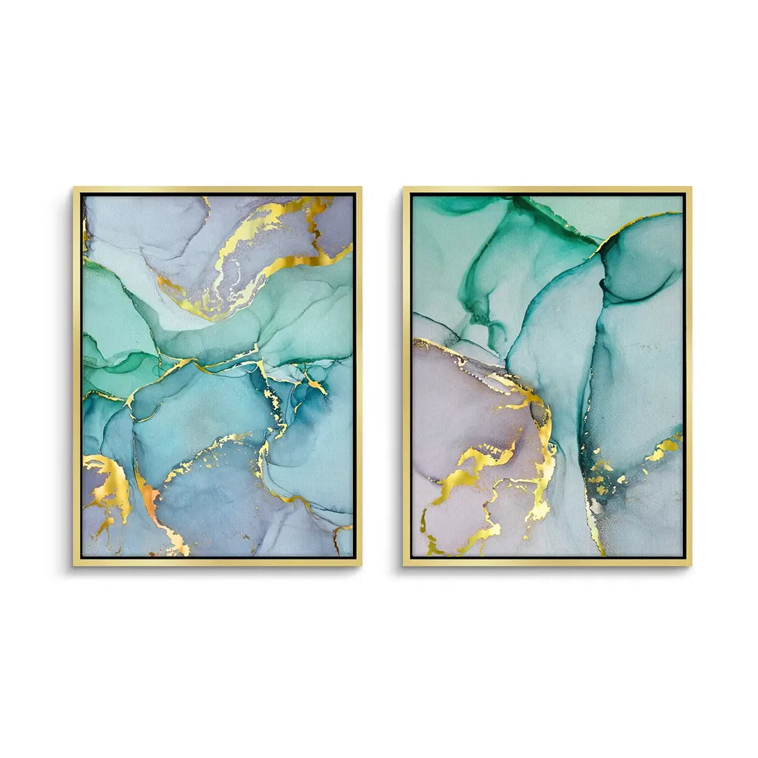Ocean Jasper Set of 2 - Canvas - Jasmineart.ae