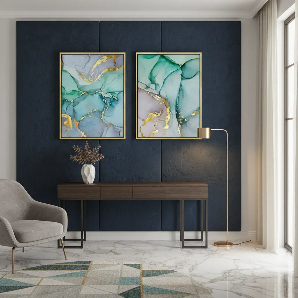 Ocean Jasper Set of 2 - Canvas - Jasmineart.ae