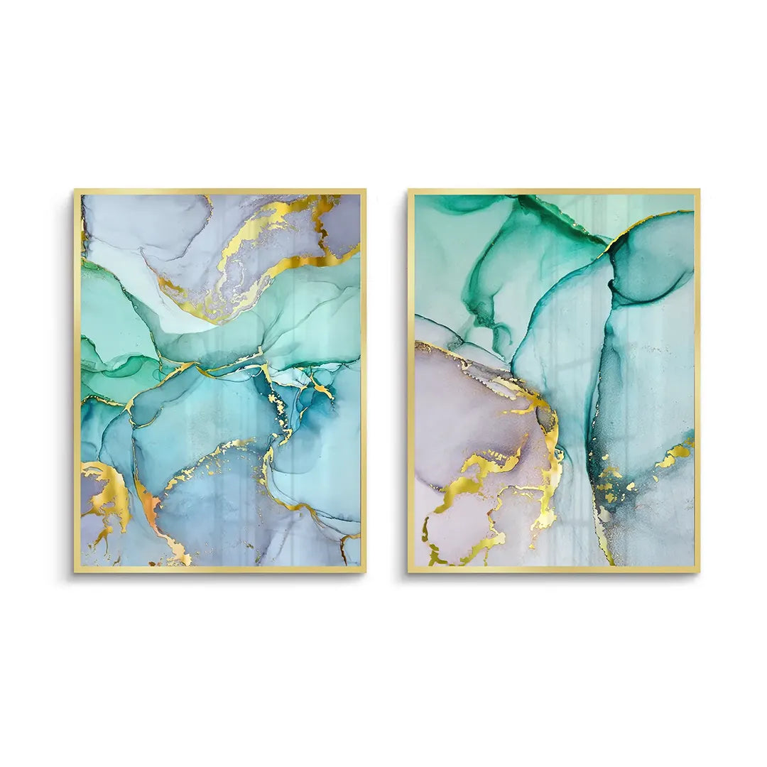 Ocean Jasper Set of 2 - Fine Art - Jasmineart.ae