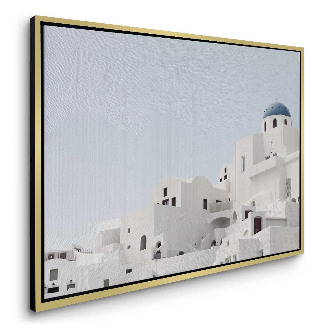 2Oia Santorini White Houses - Canvas