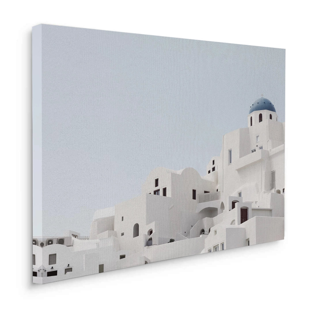 2Oia Santorini White Houses - Canvas