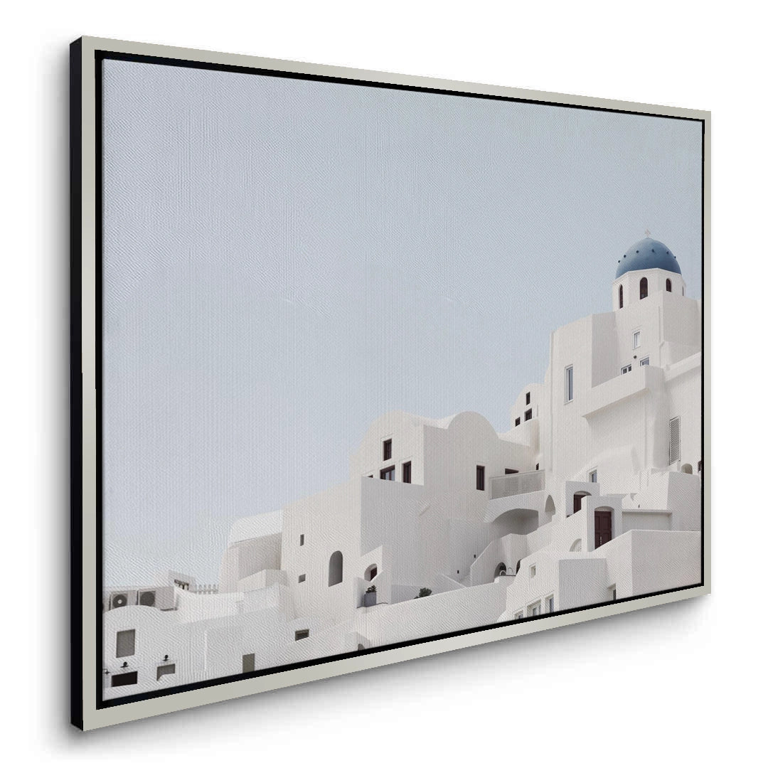 2Oia Santorini White Houses - Canvas