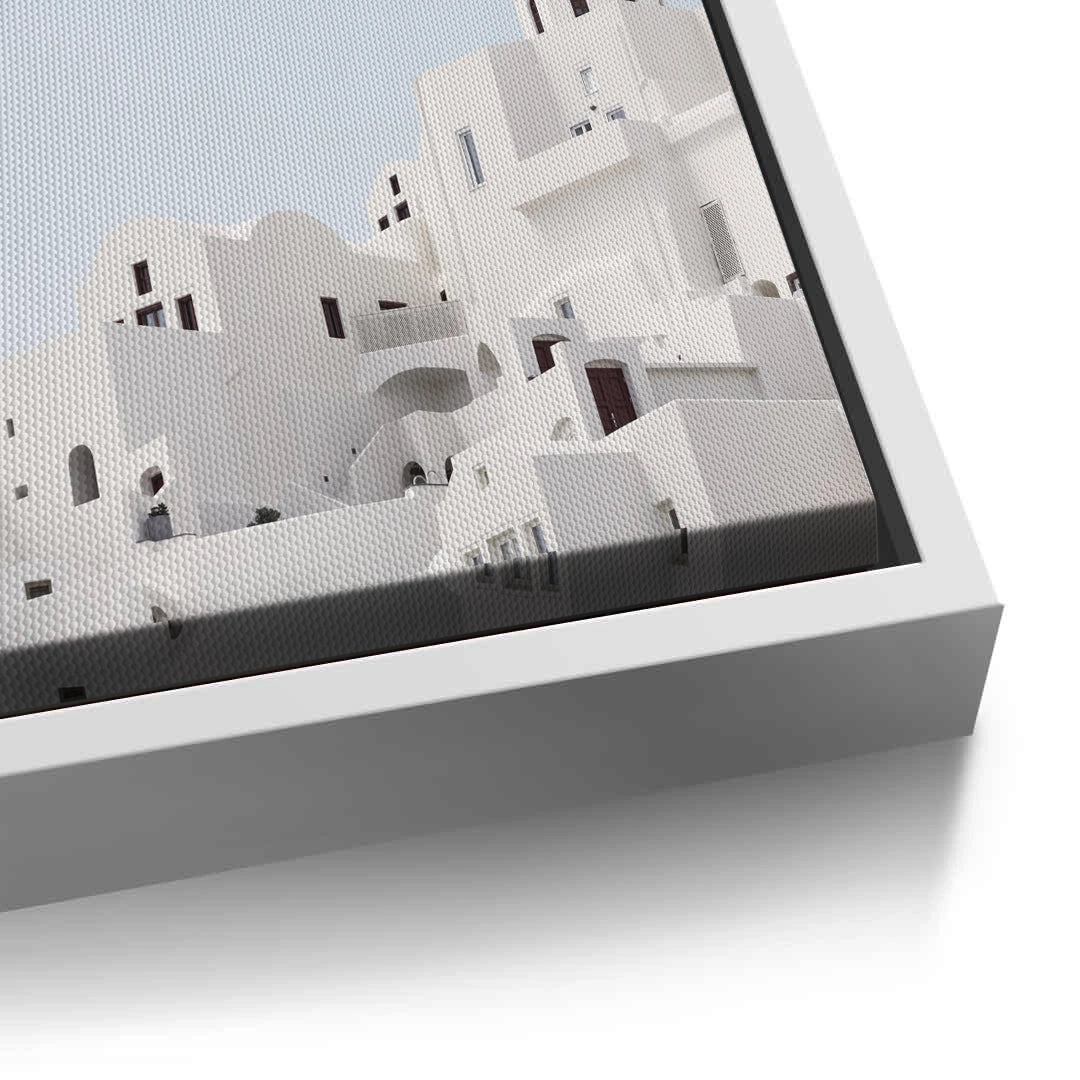 2Oia Santorini White Houses - Canvas