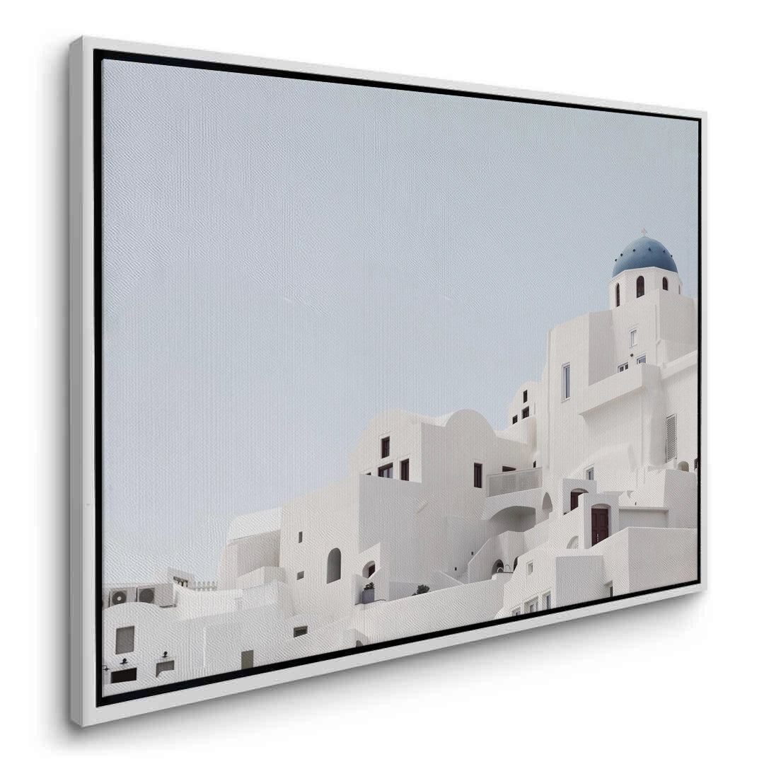 2Oia Santorini White Houses - Canvas