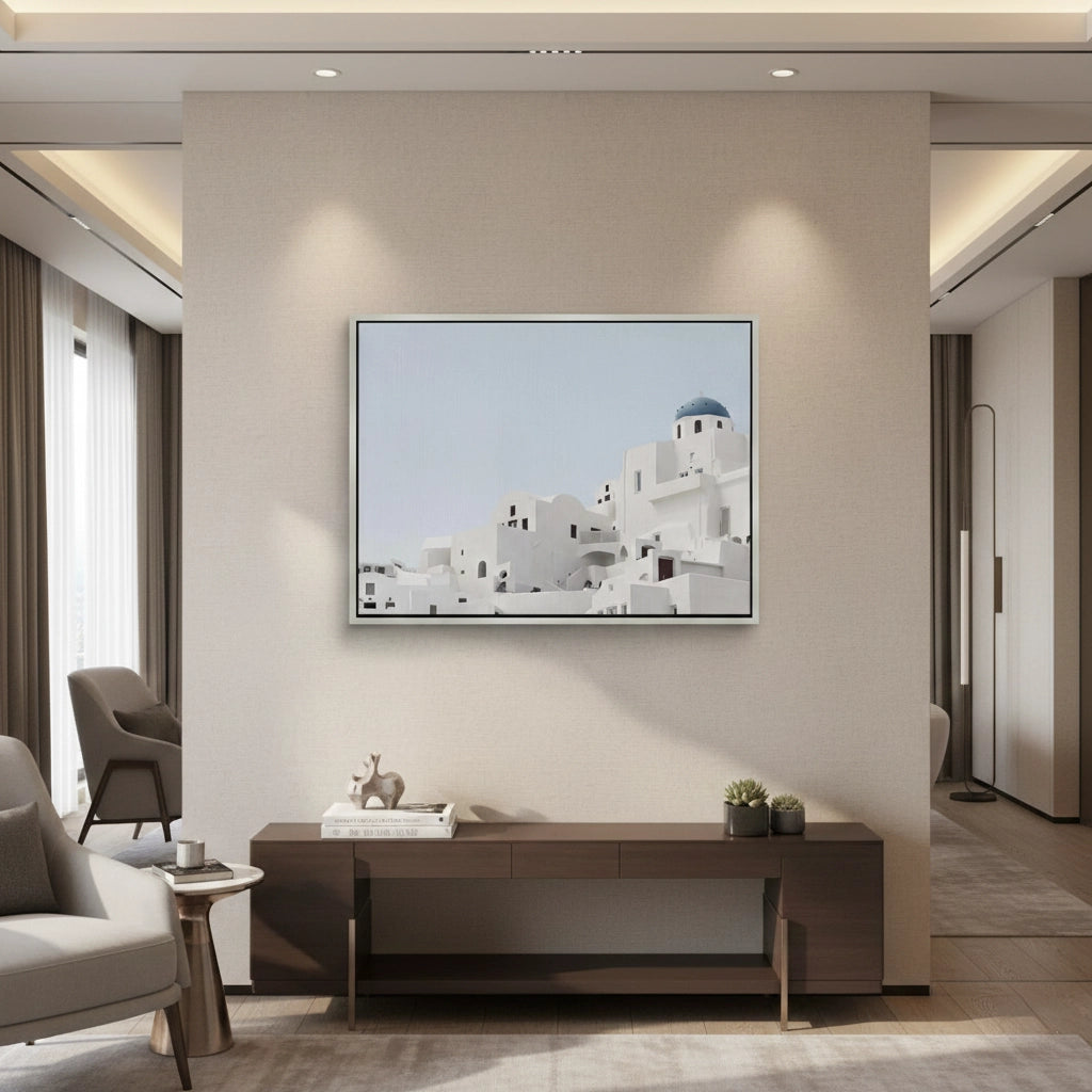 2Oia Santorini White Houses - Canvas