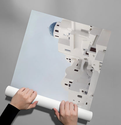 Oia Santorini White Houses - Poster